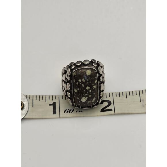 ECHO OF THE DREAMER STERLING SILVER 925 TURQUOISE RING SIZE 6.5 - Picture 12 of 15